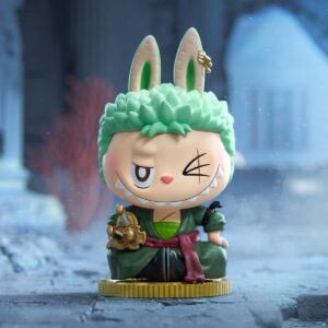 Labubu × One Piece Roronoa Zoro Figure – Triple Sword Style Collector’s Edition