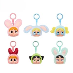 CRYBABY x Powerpuff Girls Vinyl Face Plush Blind Box – 1PC/6PCS Mystery Box Collectible