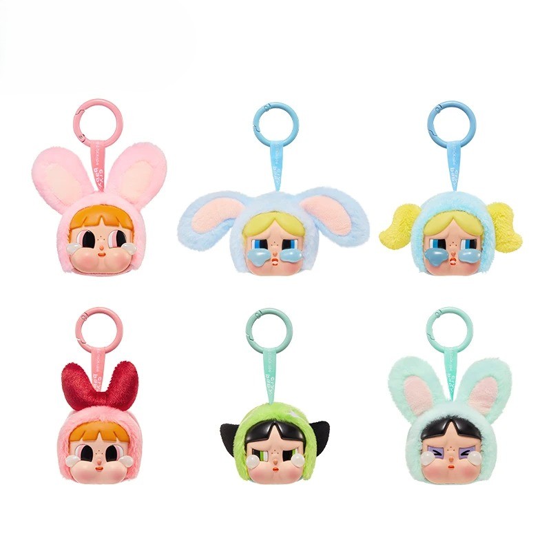CRYBABY x Powerpuff Girls Vinyl Face Plush Blind Box – 1PC/6PCS Mystery Box Collectible