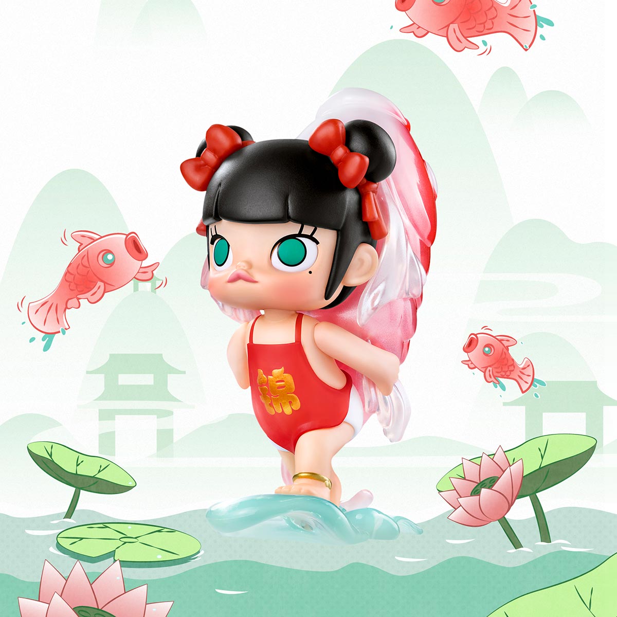 Koi Collectible Figure – 3.9" Designer Art Toy with Cultural Symbolism - Image 6