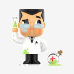 CRYBABY × Powerpuff Girls Professor Utonium Figure | Blind Box Collectible Vinyl Toy (6–8 cm)