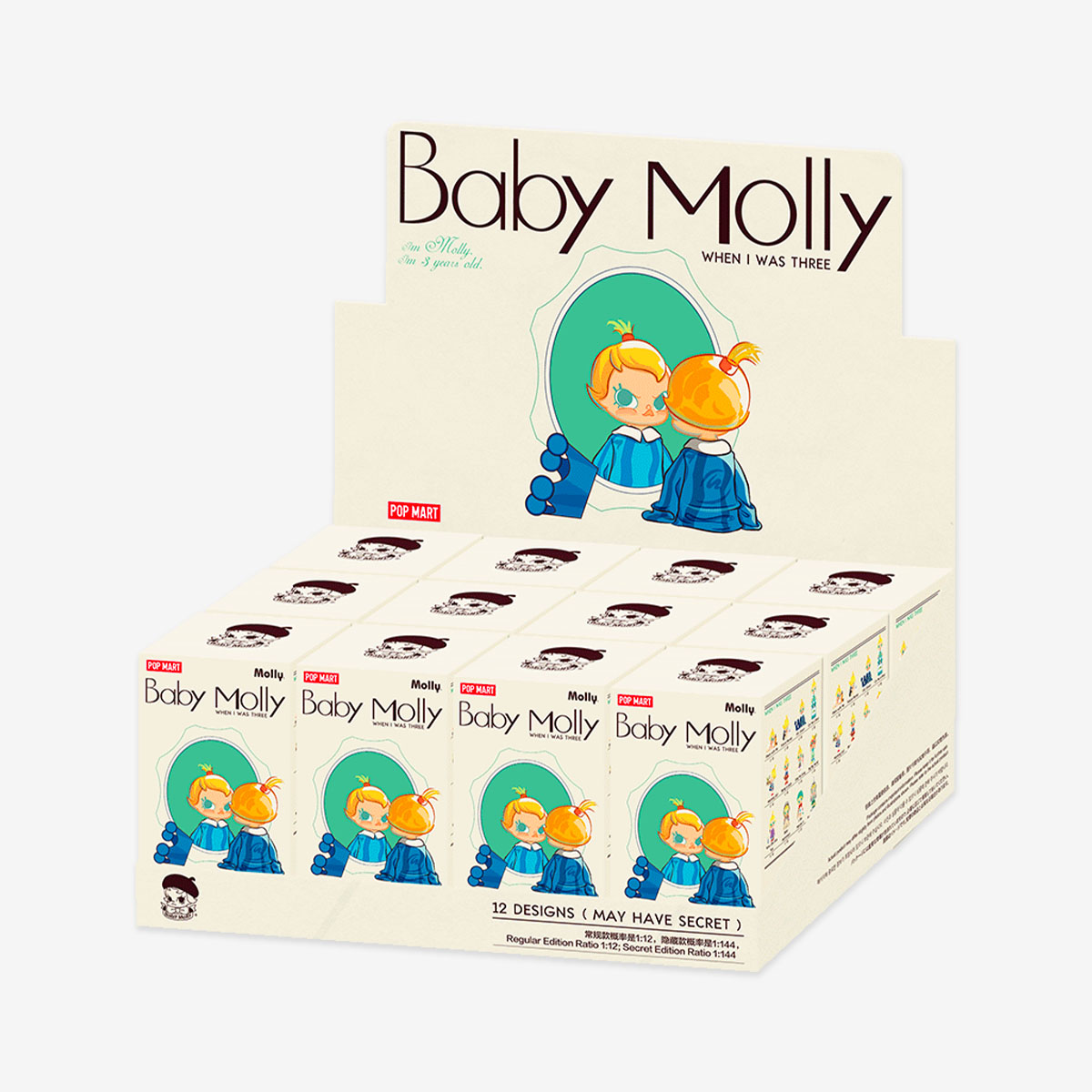 Baby Molly “When I Was Three” Blind Box Series – 12 Collectible Art Figures + Secret | Childhood Imagination Designer Toys (6.9–13 cm)