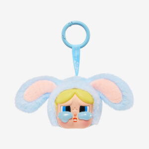 CRYBABY × Powerpuff Girls Bunny Bubbles Plush Keychain | Vinyl Face Blind Box Collectible (5.5 × 9 × 5.5 cm)