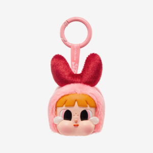 CRYBABY × Powerpuff Girls Blossom Plush Keychain | Vinyl Face Blind Box Collectible (5.5 × 9 × 5.5 cm)