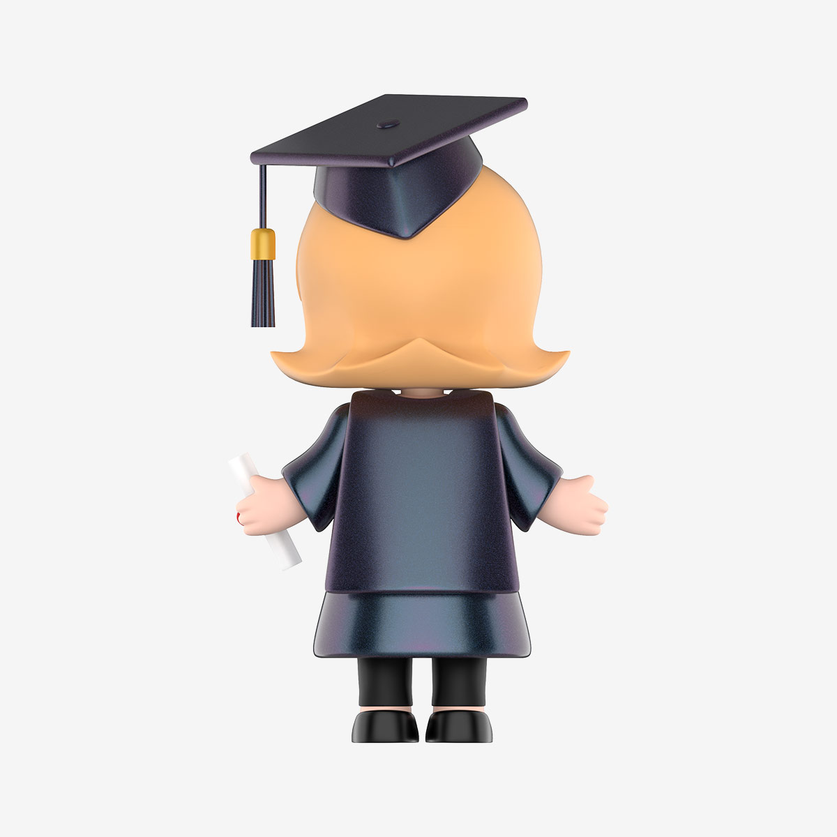 Happy Graduation Collectible Figure – 2.95" PVC Designer Toy & Graduation Gift - Image 2