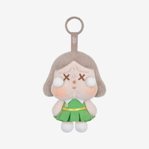 CRYBABY Sunset Concert Dim Green Plush Pendant – Collectible Plush Keychain Toy (11 cm)