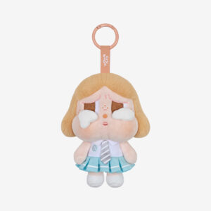 CRYBABY Sunset Concert Beige Blue Plush Pendant – Collectible Plush Keychain Toy (11 cm)
