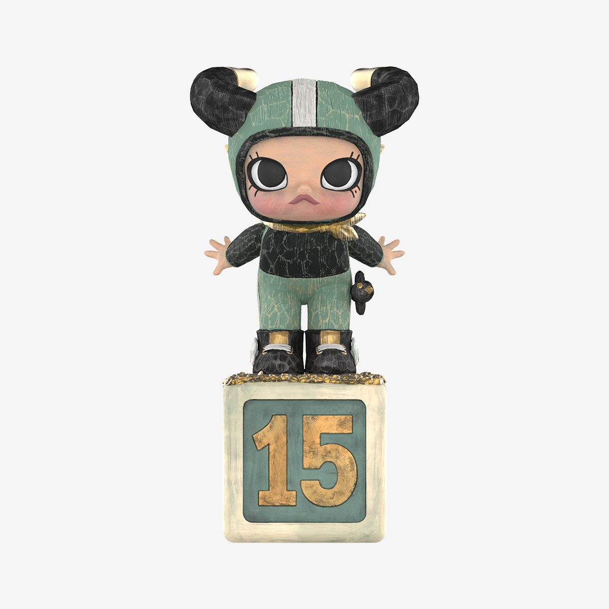 MOLLY “Tong Niu Fei Tian” Figure – Golden Version Anniversary Statue | Limited-Edition Designer Art Collectible (12 cm)