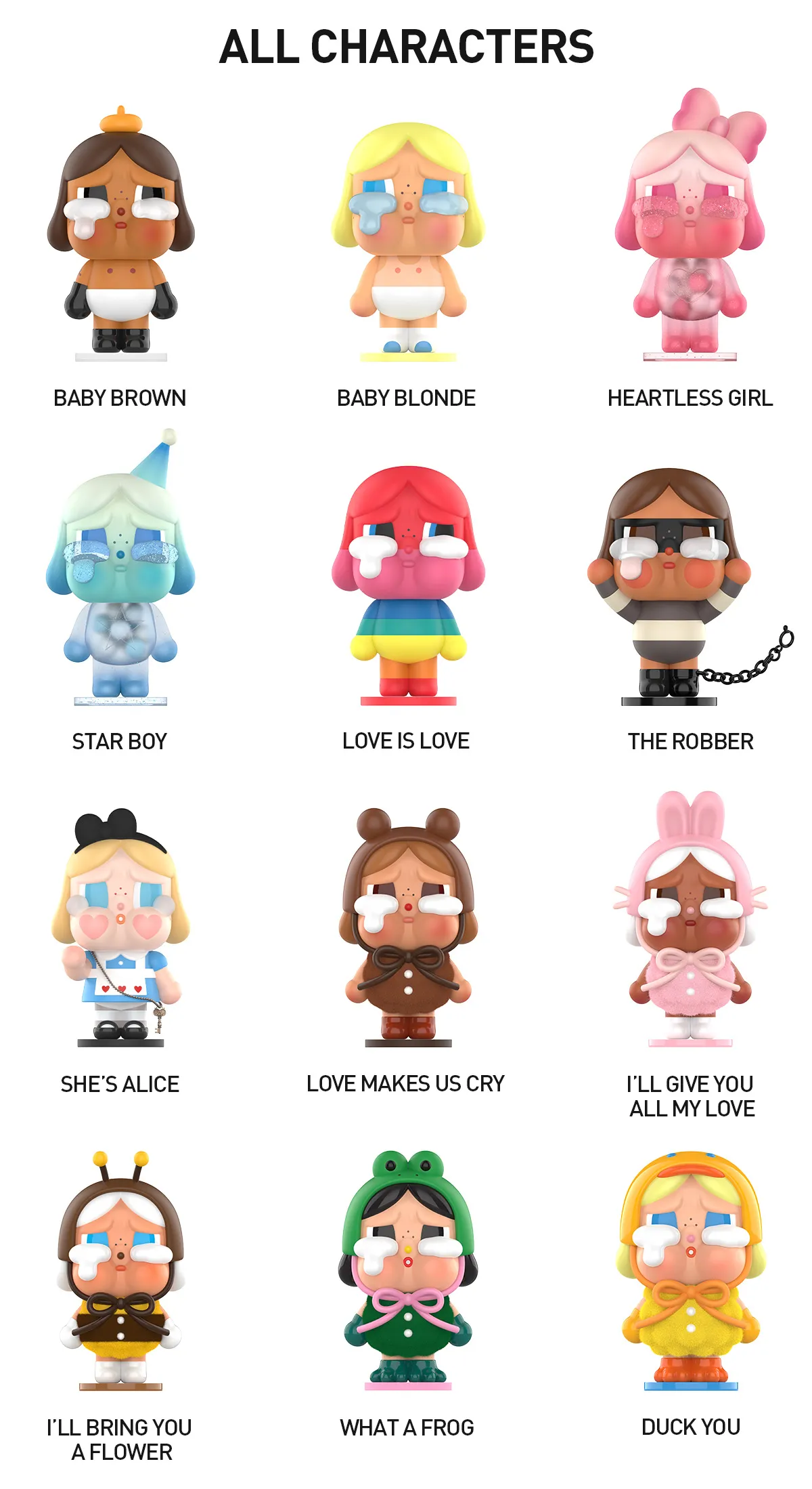 CRYBABY Crying Again Series Blind Box Figures | 12 Collectible Vinyl Toys + Hidden Secret Editions (8–10 cm) - Image 29