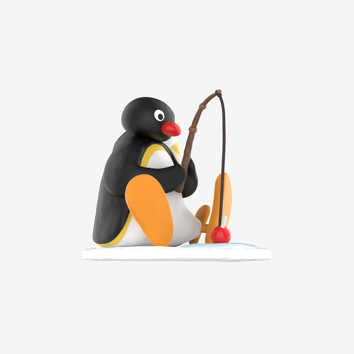 Fishing Time Collectible Figure – 18cm Designer Statue with Penguin & Winter Theme - Image 4