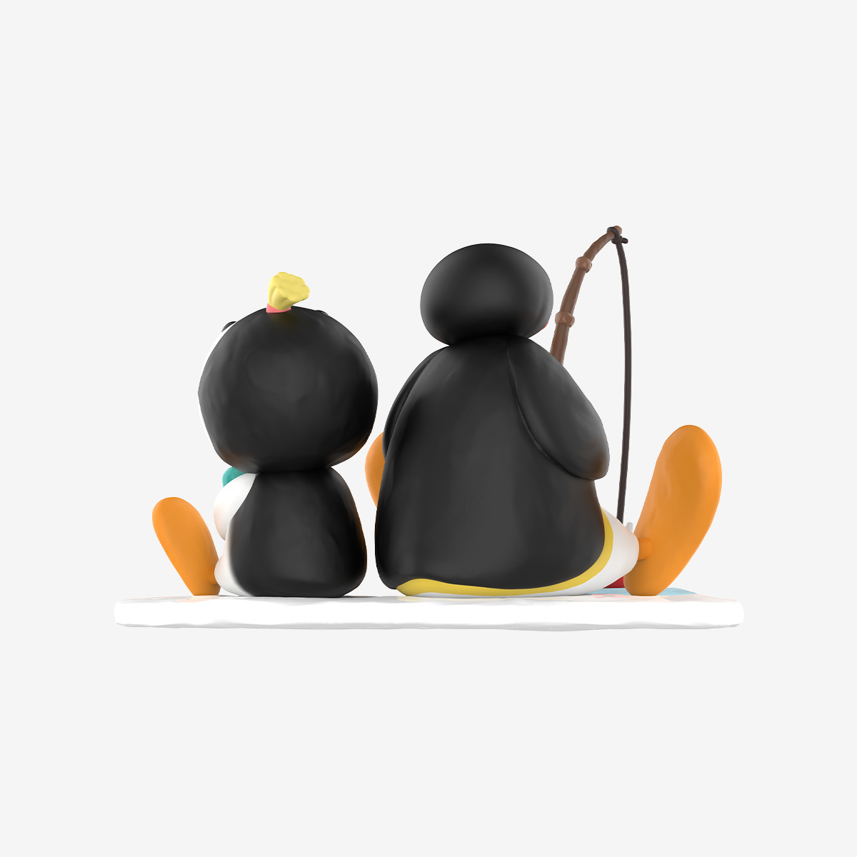 Fishing Time Collectible Figure – 18cm Designer Statue with Penguin & Winter Theme - Image 3