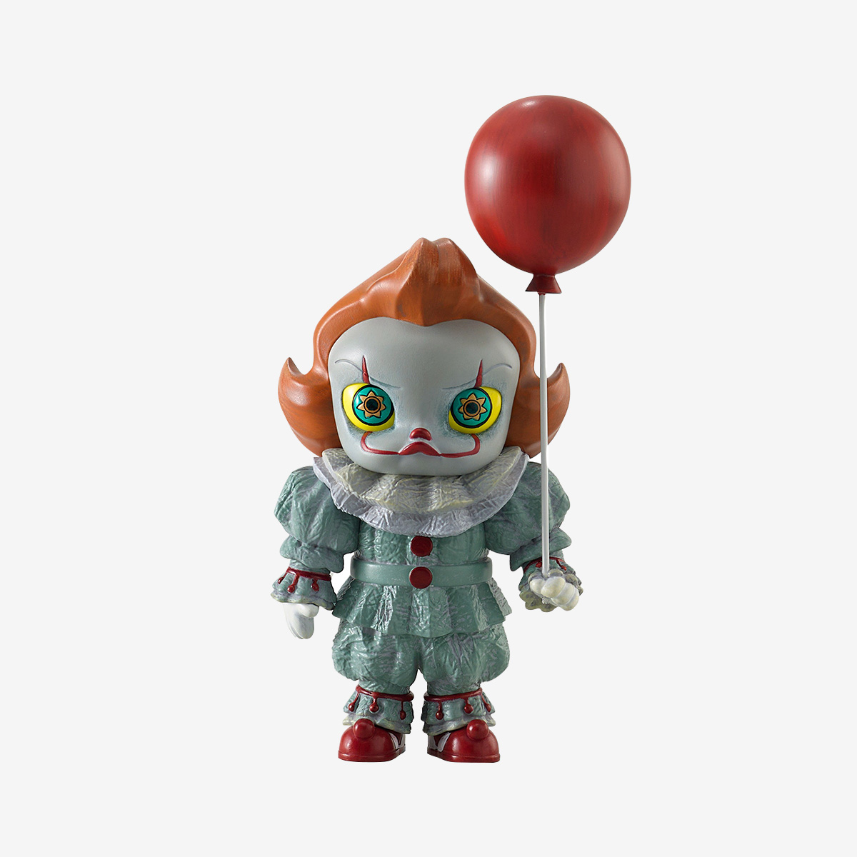 Pennywise Mini Collectible Figure – 15cm Designer Statue with Red Balloon