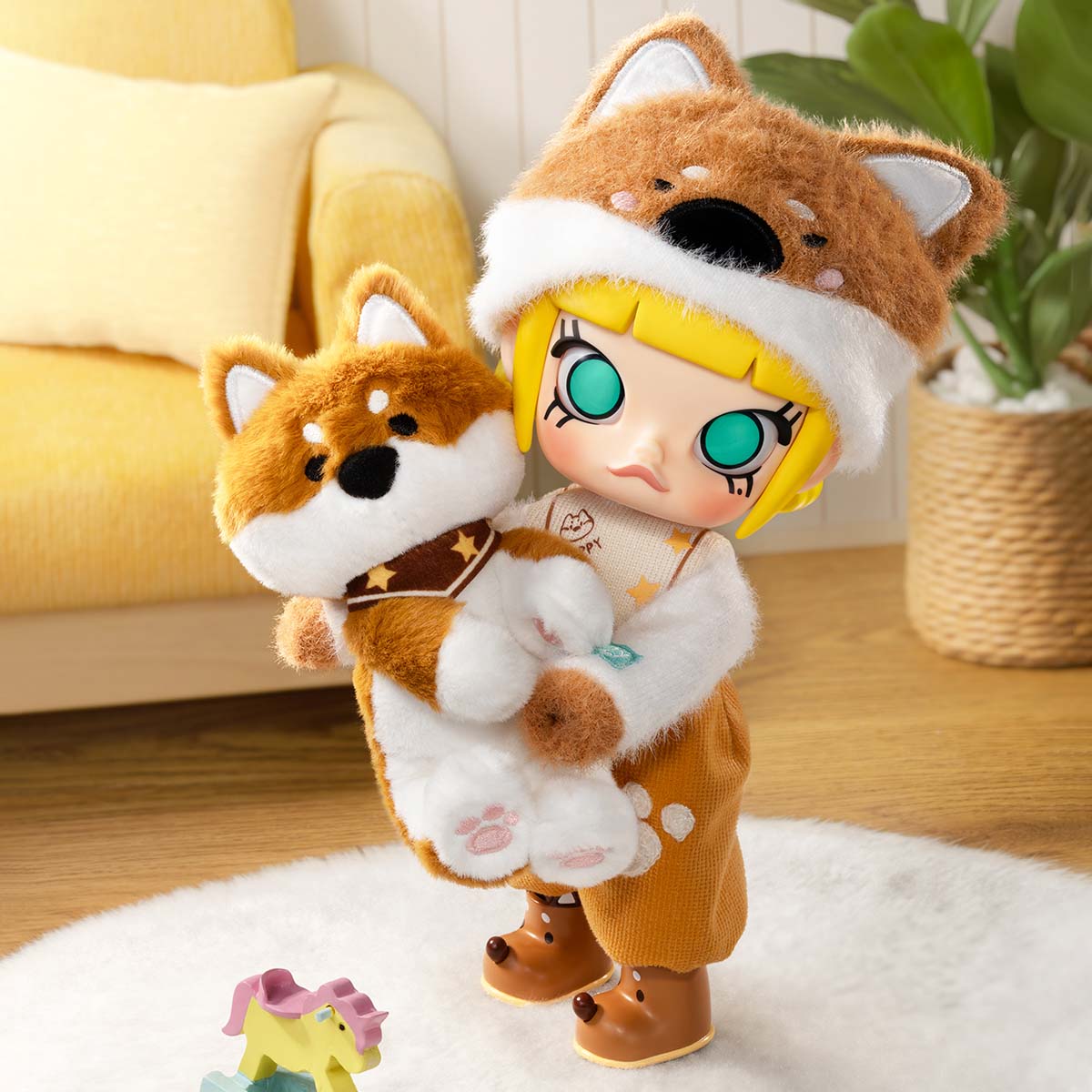 Hugging 1/8 Collectible Figure – 20cm Designer Doll with Puppy Plush - Image 2