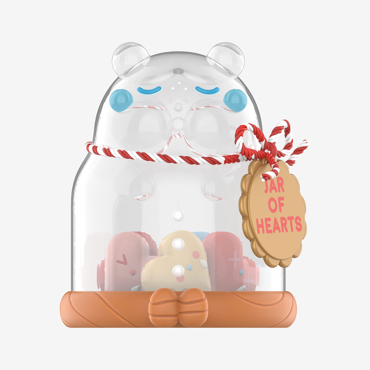 Crybaby “Jar of Hearts” Figure – Crying For Love Series | Transparent Bear Collectible Designer Toy (7–9 cm)