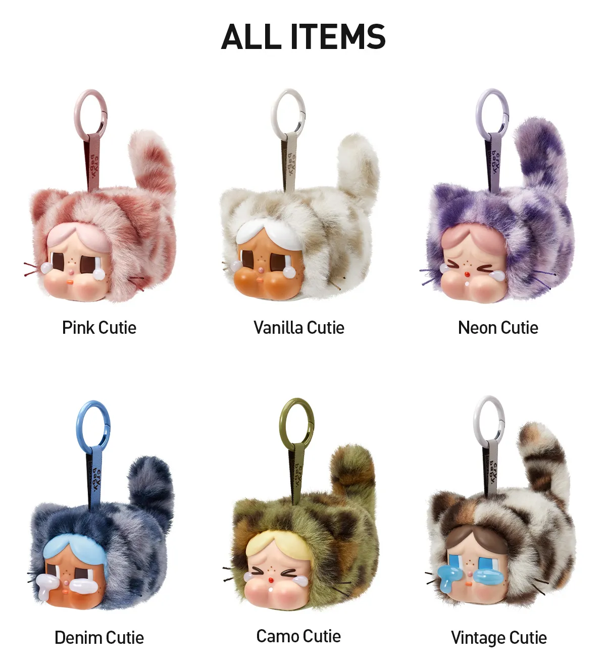 CRYBABY Wild but Cutie Series Vinyl Plush Pendant | 5.5 cm Collectible Mystery Plush Keychain - Image 3