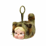 CRYBABY Wild but Cutie Camo Cutie Vinyl Plush Pendant – Collectible Keychain Toy (5.5 cm)