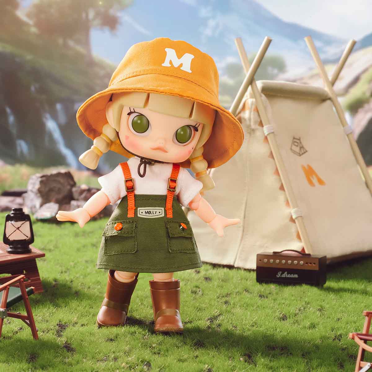 Go Camping Collectible Figure – 5.1" Designer Art Toy with Camping Outfit - Image 2